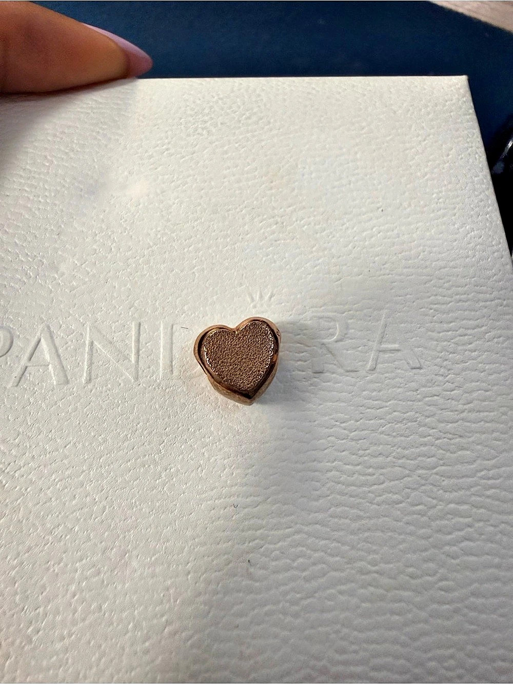 Pandora- Heart Ring in Rose Gold Charm